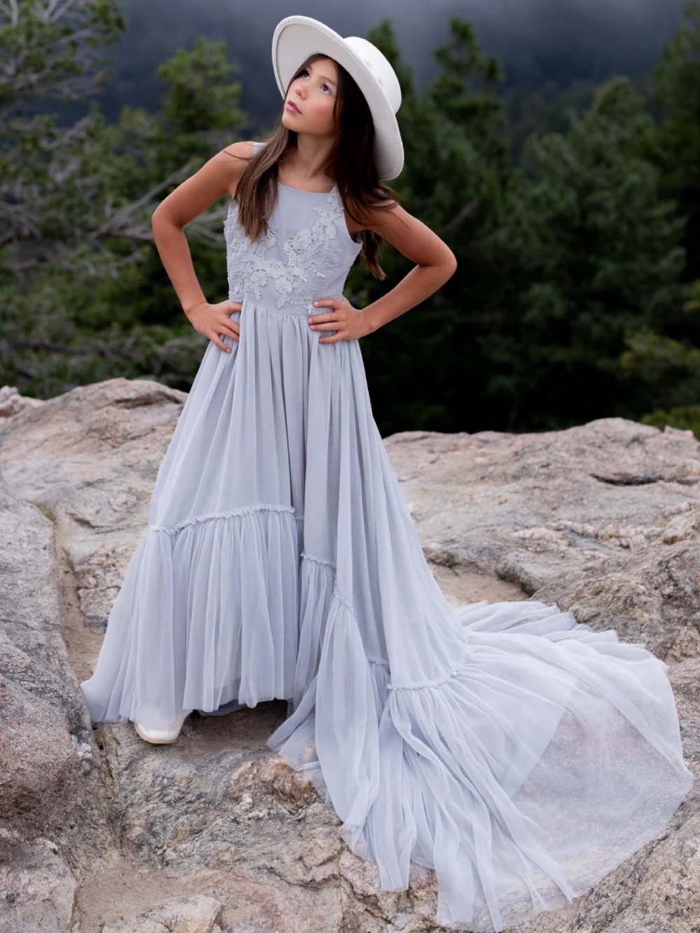 Joyfolie impact dress Maia blue smoke
